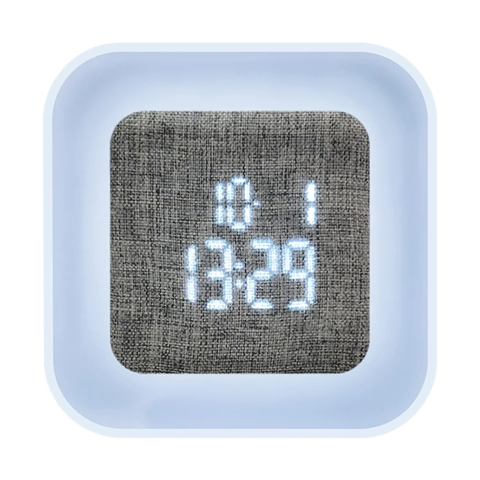Ψηφιακό Ρολόι / Ξυπνητήρι Life με υφασμάτινη οθόνη LED και φωτάκι νυκτός