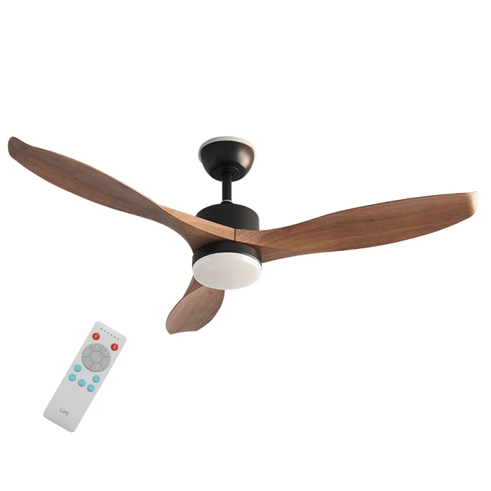 LIFE VERANDA NATURE 52" DC Ceiling Fan with IP65, LED Light and Remote Control, 40W