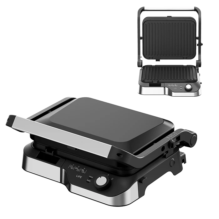 Life Sirloin Τοστιέρα με Αντικολλητικές Αποσπώμενες Πλάκες για 2 Τοστ 2180W Μαύρη