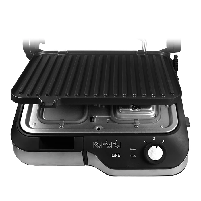 Life Sirloin Τοστιέρα με Αντικολλητικές Αποσπώμενες Πλάκες για 2 Τοστ 2180W Μαύρη