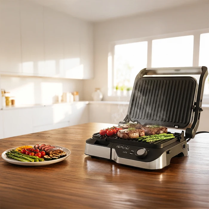 Life Sirloin Τοστιέρα με Αντικολλητικές Αποσπώμενες Πλάκες για 2 Τοστ 2180W Μαύρη