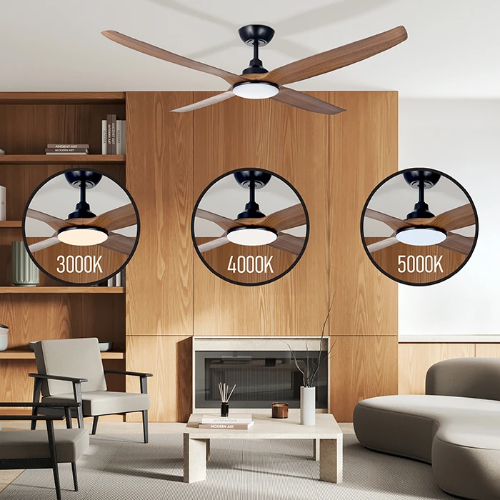LiFE GRANDE APELIOTES NATURE 56-inch (142 cm) DC Ceiling Fan with LED Light and Remote, 38W