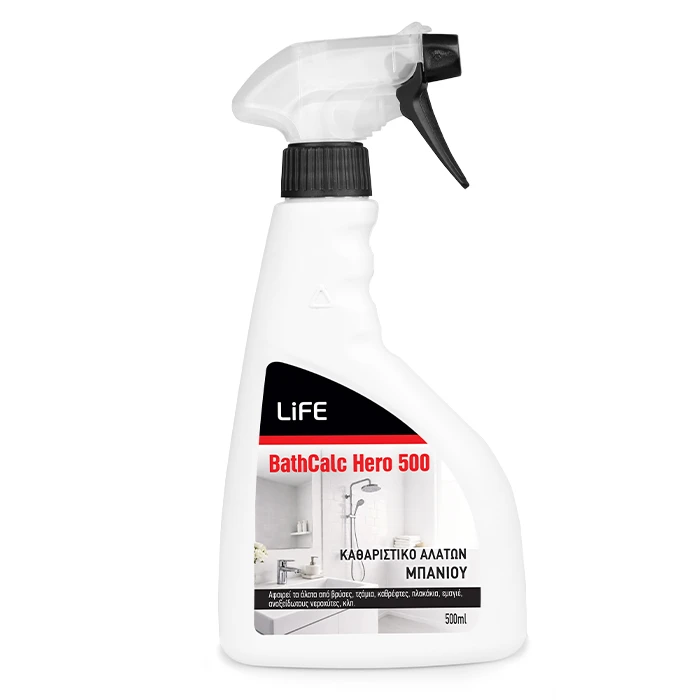Καθαριστικό αλάτων μπάνιου, 500ml (LiFE BathCalc Hero 500)