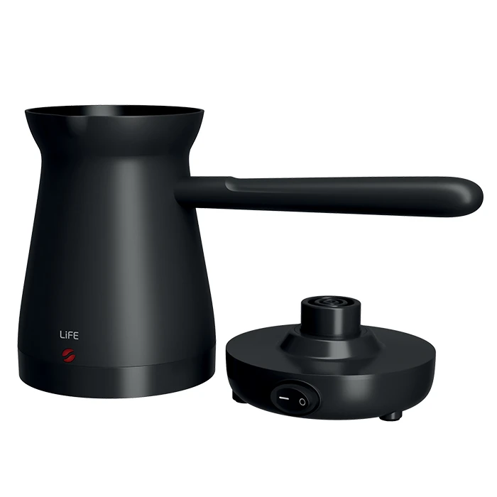 LiFE GISVES Ηλεκτρικό Μπρίκι 1000W (Flat Black) — έως 4 φλιτζάνια