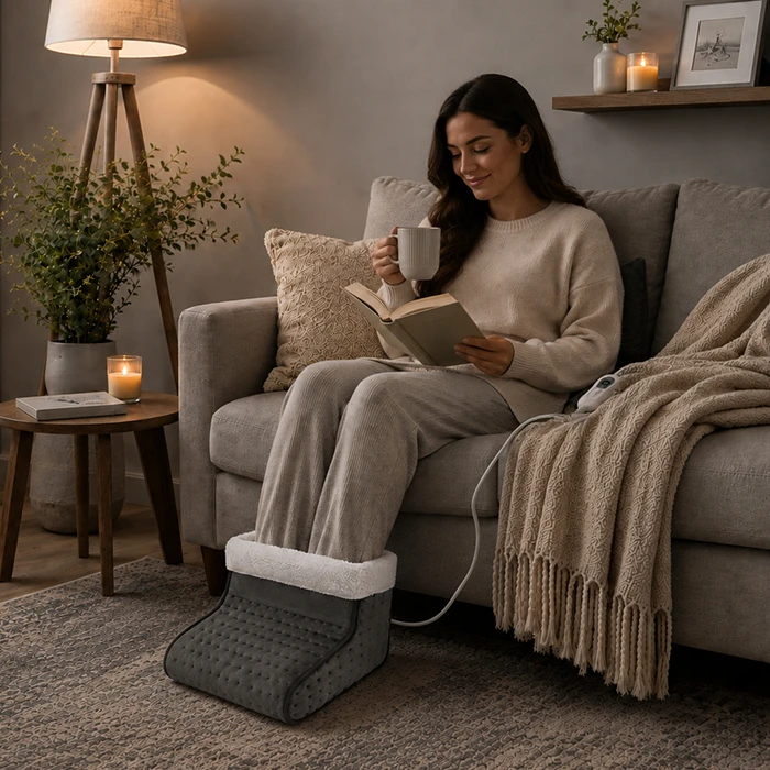 LiFE Ηλεκτρική Θερμοφόρα Ποδιών HAPPY FEET Wellness Series 30x30εκ. (Γκρί)