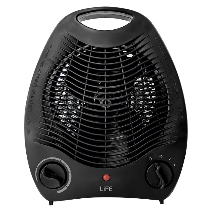 LiFE Warmy Black Space Heater 2000W