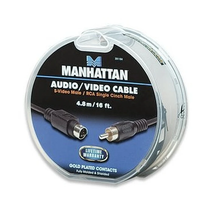 Καλώδιο RCA Manhattan σε S-Video M/M 4.8m