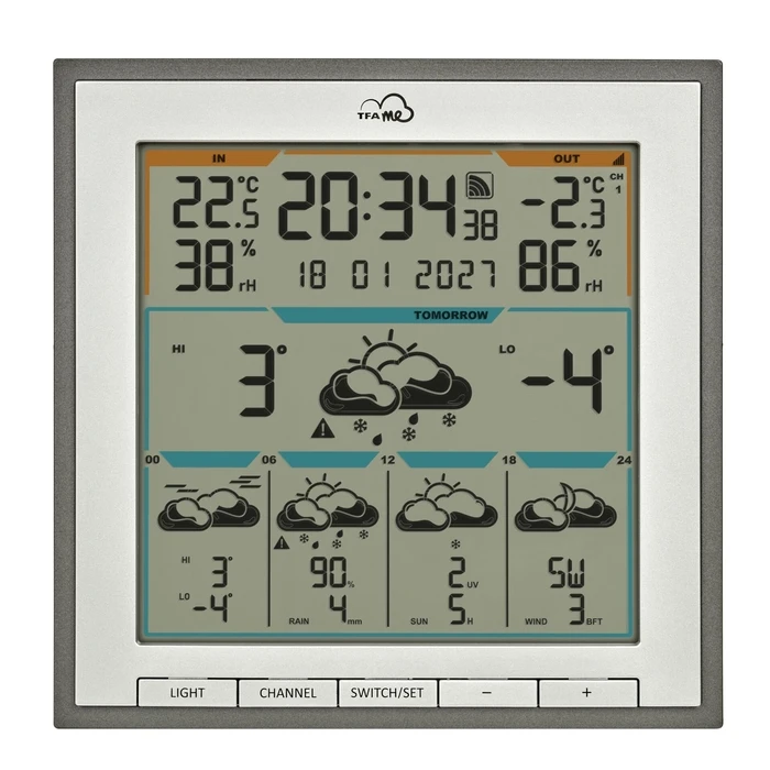 TFA TFA.me ID-08 WLAN Wireless Weather Station (grey)