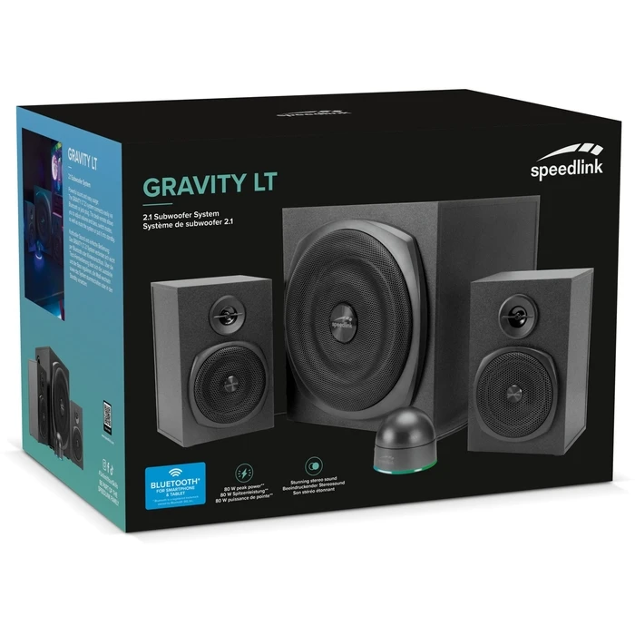 SpeedLink GRAVITY LT 2.1 Computer Speakers 40W Black