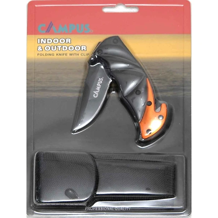Campus Folding Knife (Pocket Knife) with Support Grip  Total Length 15 cm