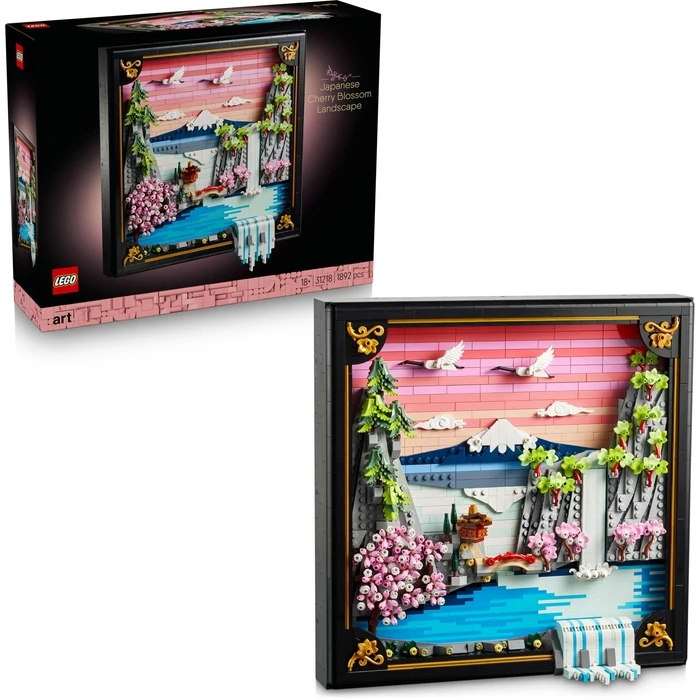 LEGO Art Japanese Cherry Blossom Landscape - 1892 pcs, Age 18+, Set 31218