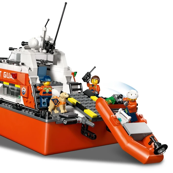 LEGO City Coast Guard Rescue Boat & Helicopter - 742 pieces, Age 7+, Model 60504