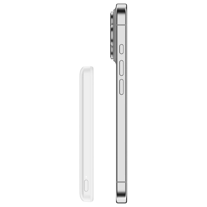 Belkin BoostCharge Slim Magnetic MagSafe Power Bank 5000mAh with USB-C Port White