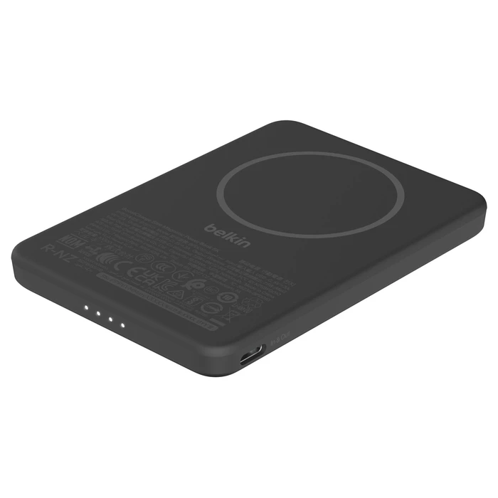 Belkin BoostCharge Slim Magnetic Power Bank 5000mAh 5W with USB-C Port - Black