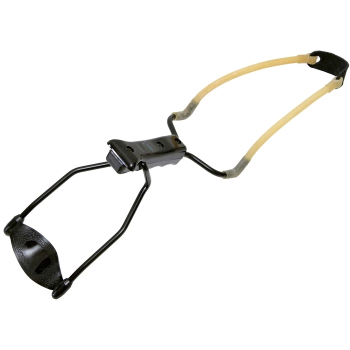 Velco Metal Slingshot with Handle and Folding Arm Support Base