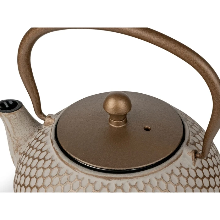 Bredemeijer Cast Iron Teapot with Filter Beige 153203