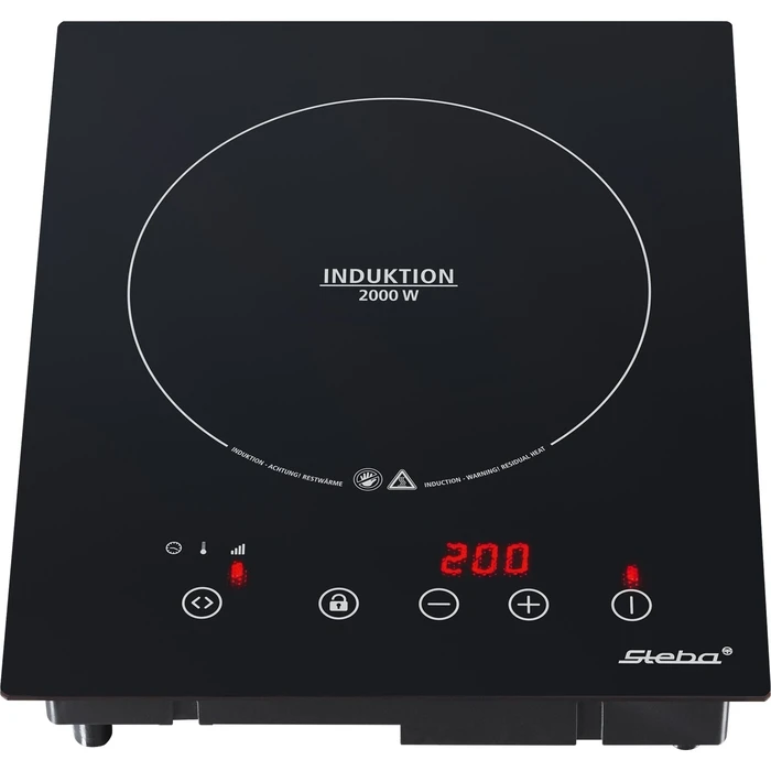 Steba IK 60 E Ceramic Hotplate / Single Electric Hotplate (Black)