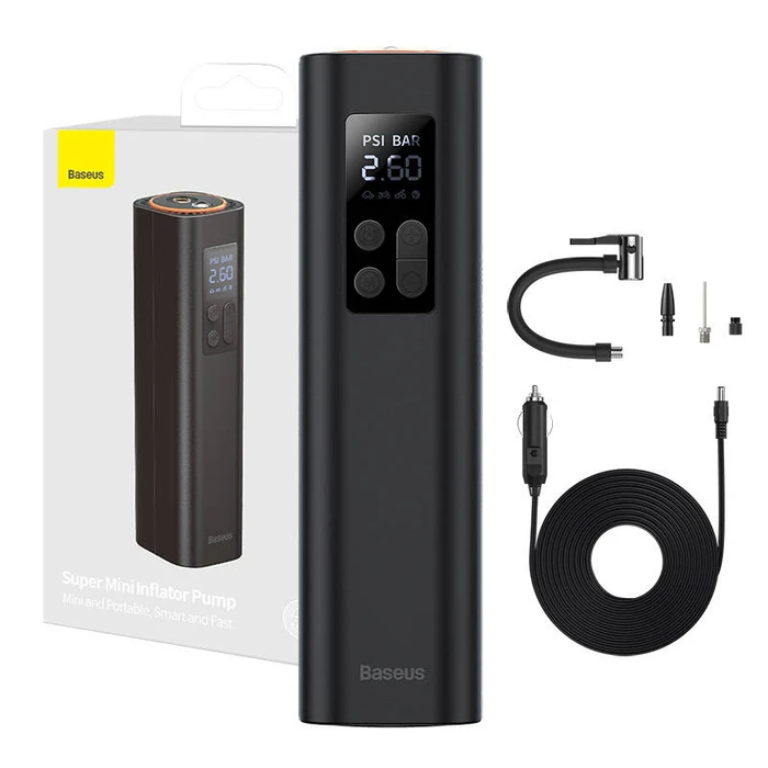 Μίνι συμπιεστής αυτοκινήτου Baseus (μαύρο)