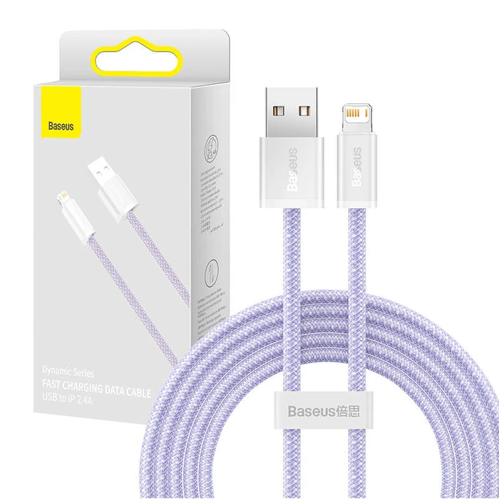 Καλώδιο USB to Lightning Baseus Dynamic 2.4A 2m (Purple)
