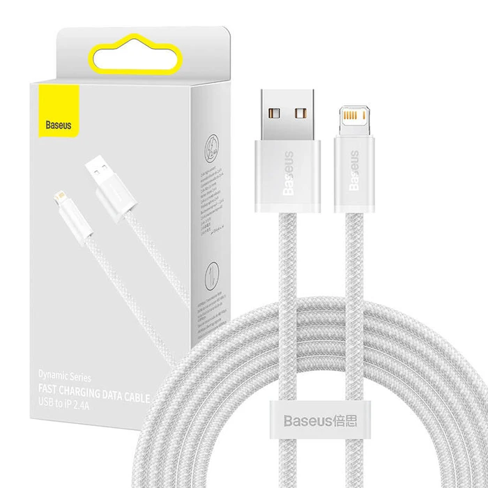 Καλώδιο USB to Lightning Baseus Dynamic 2.4A 2m (White)