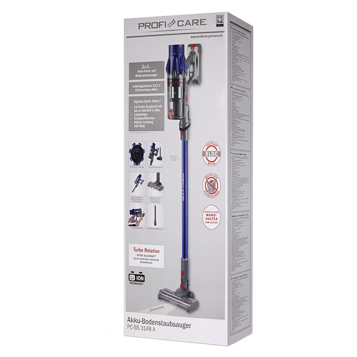 ProfiCare Ecocyclon Twinspin Επαναφορτιζόμενη Σκούπα 2 σε 1 Stick & Χειρός 22.2V (PC-BS 3148)