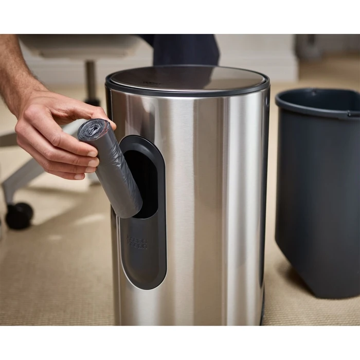 Joseph Joseph Stainless Steel Waste Bin Grey 10L (Model 30152)