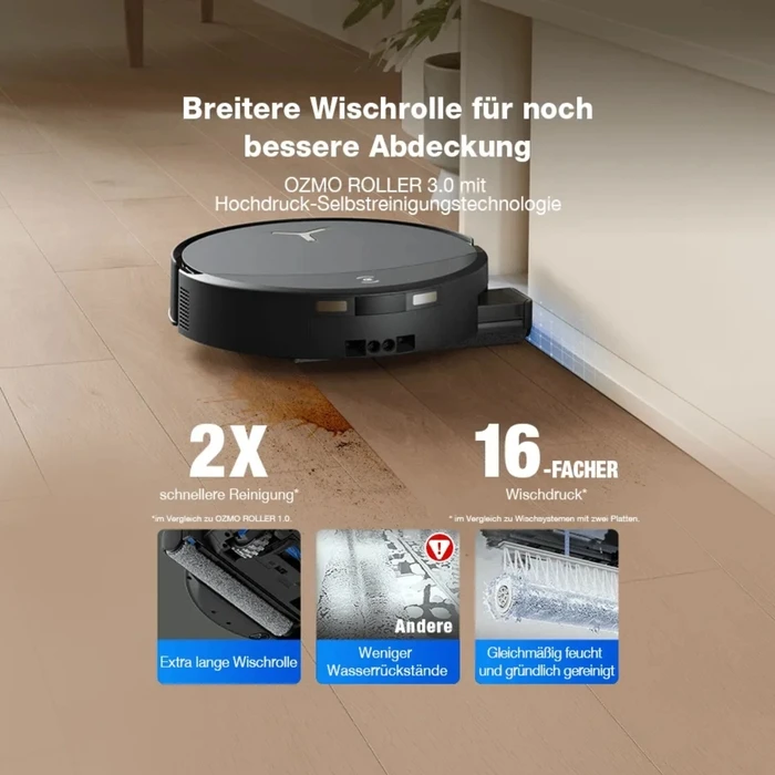 Ecovacs Deebot T90 Pro Omni Σκούπα Ρομπότ με Αυτόματο Σταθμό Καθαρισμού (Omni), Laser/LiDAR Χαρτογράφηση, 30000Pa