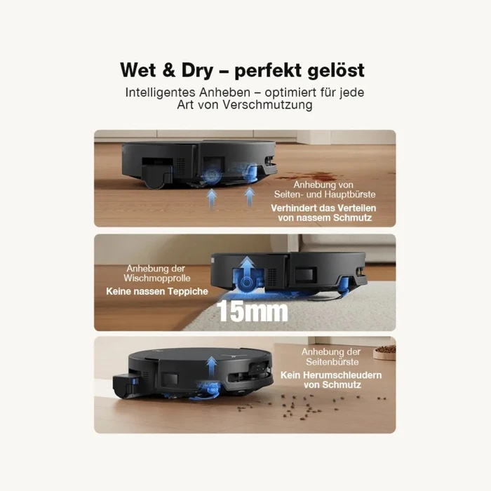 Ecovacs Deebot T90 Pro Omni Σκούπα Ρομπότ με Αυτόματο Σταθμό Καθαρισμού (Omni), Laser/LiDAR Χαρτογράφηση, 30000Pa