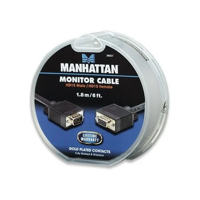 Καλώδιο VGA Manhattan M/F 1.8m