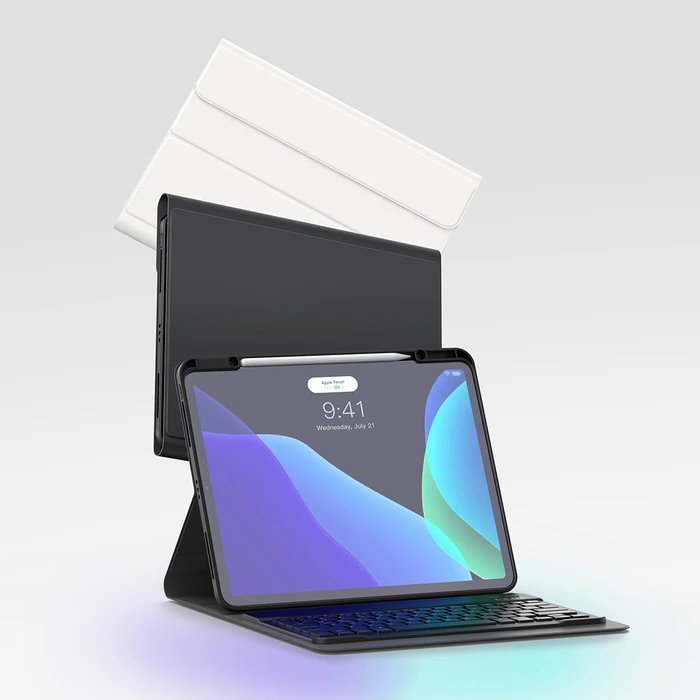 Baseus Brilliance case with keyboard Apple iPad Pro 12.9 2018/2020/2021 (3., 4. i 5. gen) white