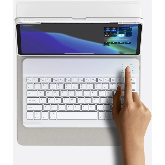 Baseus Brilliance case with keyboard Apple iPad Pro 12.9 2018/2020/2021 (3., 4. i 5. gen) white
