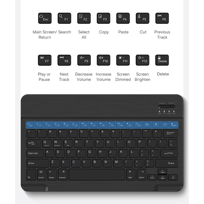 Baseus Brilliance case with keyboard Apple iPad Pro 12.9 2018/2020/2021 (3., 4. i 5. gen) white