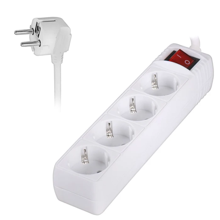 Πολύπριζο Sonora PSW401 4 Θέσεων με Διακόπτη και Καλώδιο 1.5m White
