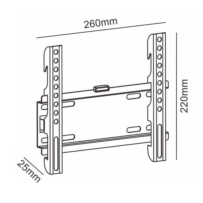 Βάση Τηλεόρασης Τοίχου Sonora WonderWall 200 Fixed 19"-42" (20Kg)