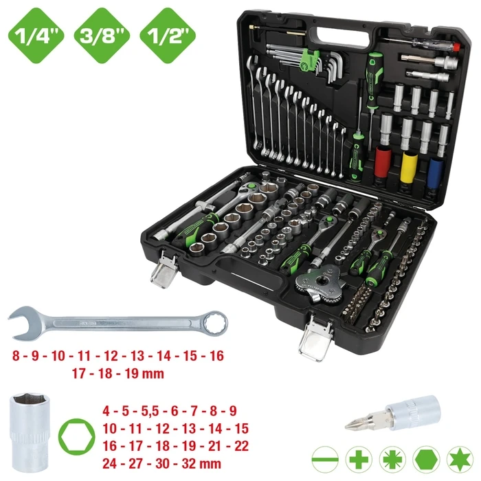 KS Tools COMPETITION Socket Adapter Set 1/4" / 3/8" / 1/2"