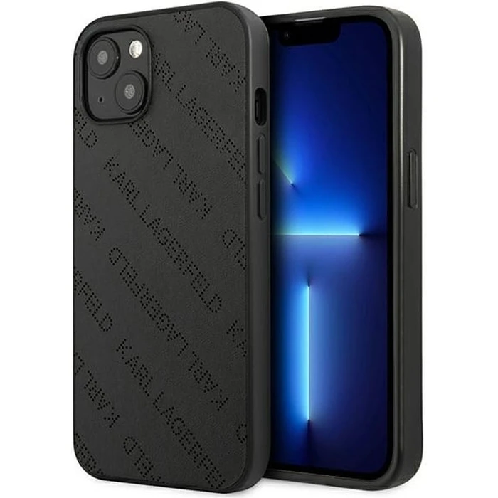Karl Lagerfeld KLHCP13SPTLK Apple iPhone 13 mini hardcase black Perforated Allover