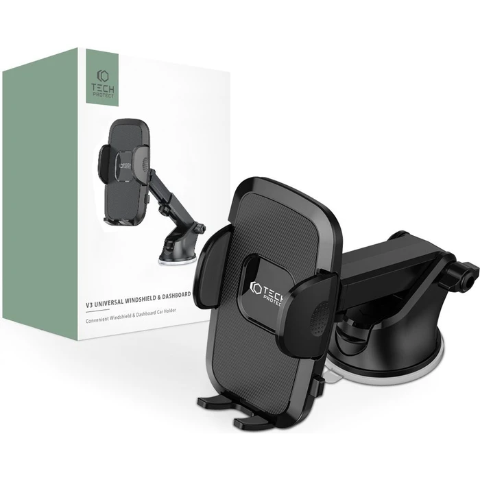 Tech-Protect V3 Universal Windshield & Dashboard Car Mount Black