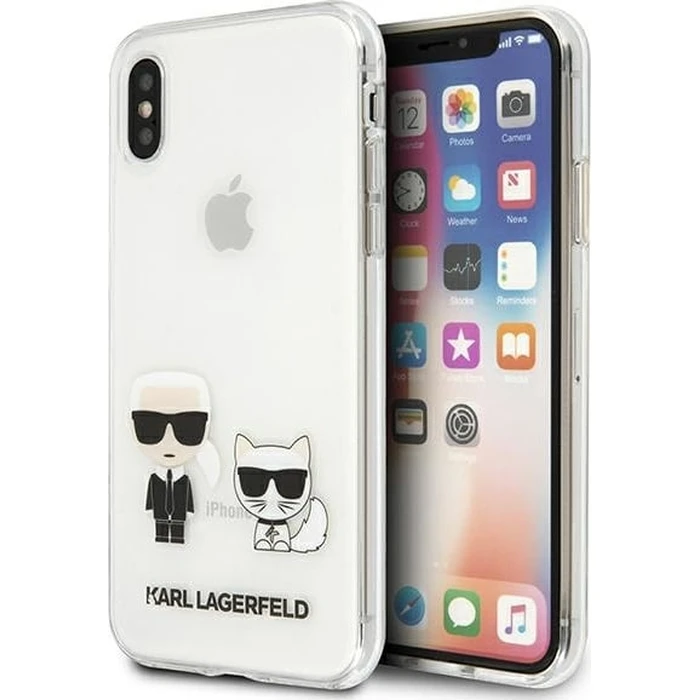 Karl Lagerfeld KLHCI65CKTR Apple iPhone XS Max hardcase Transparent Karl & Choupette