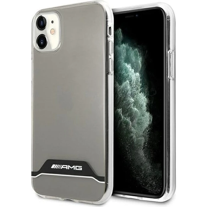 Mercedes AMG AMHCN61TCBW Apple iPhone 11 transparent hardcase Electroplate Black&White