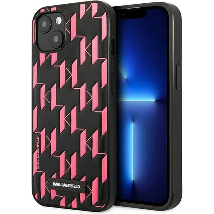 Karl Lagerfeld KLHCP13SMNMP1P Apple iPhone 13 mini hardcase pink Monogram Plaque