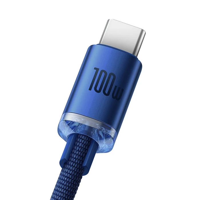 Καλώδιο USB to Lightning Baseus Crystal Shine 5A100W1.2m (blue)