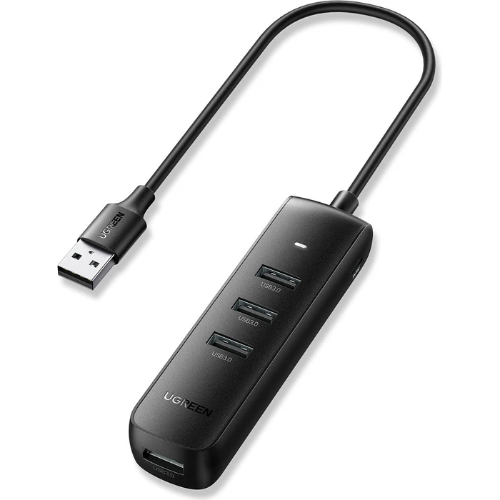 UGREEN CM416 4-in-1 USB HUB - 4x USB Type A 3.0 PD DC 12V 0.25m black
