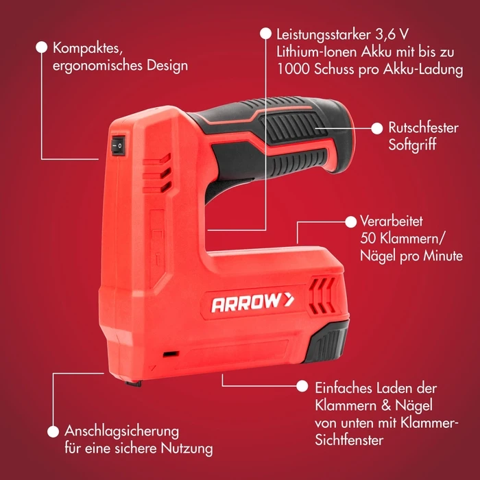 Arrow E21 Cordless Electric Staple Gun