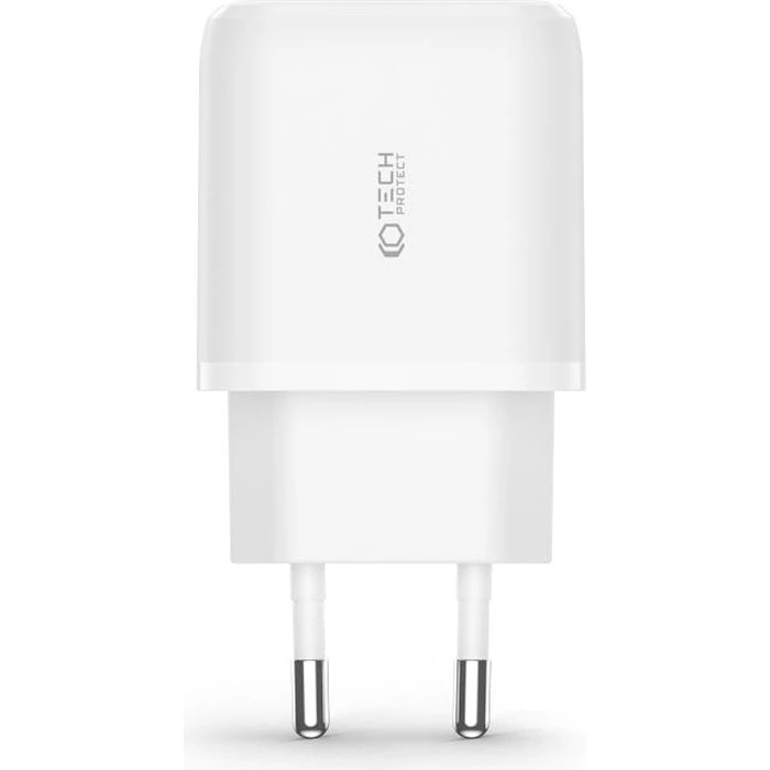 Tech-Protect C20W 2-port Network Charger PD 20W QC 3.0 White