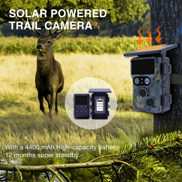 Stealth Gear Nightjar Dual‑Cam Solar 4K WiFi Trail Camera (Model 720133, EAN 8718127036186)