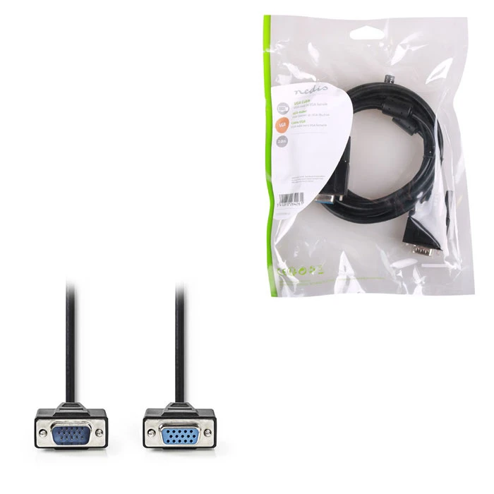 Καλώδιο Nedis Male to VGA Female 2.0 m Black