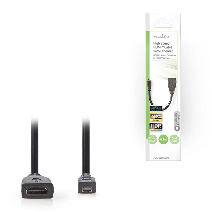 Καλώδιο Nedis High Speed HDMI with Ethernet to HDMI Micro