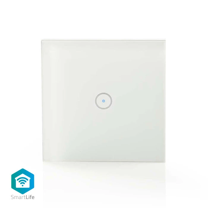 Smart Wall switch Nedis WIFIWS10WT WiFi, Single