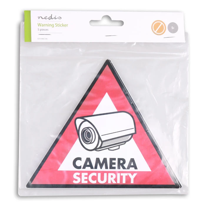 Αυτοκόλλητο CAMERA SECURITY Nedis STCKWC105 5pieces