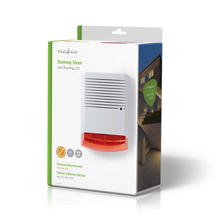 Ομοίωμα Σειρήνας Nedis Siren IP44 White/Orange